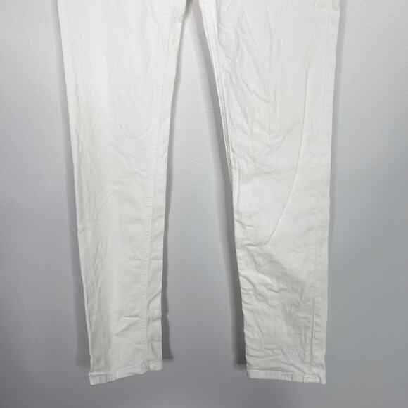 Rag & Bone Womens 26 Bright White The Skinny Denim Jeans Cotton Tencel Stretch - Picture 5 of 9